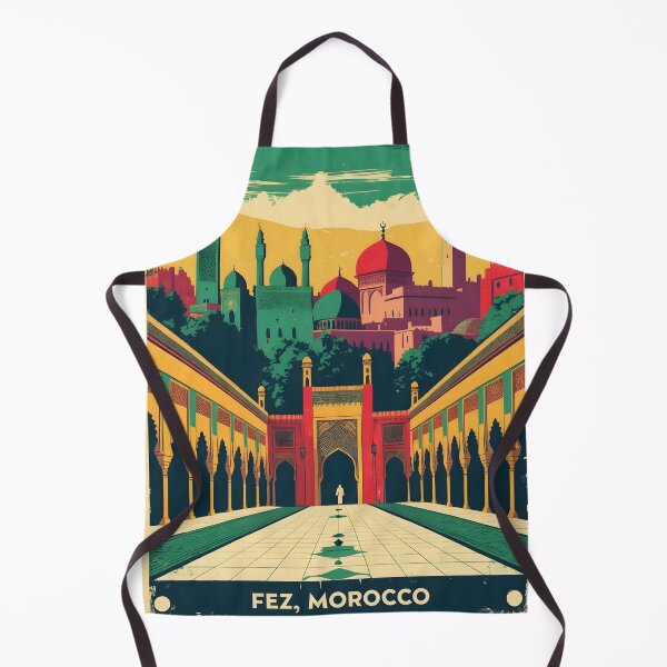 Item preview, Fez Morocco Retro Vintage Travel Design designed and sold by TravelersGems.