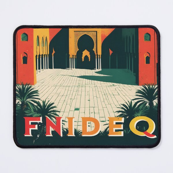 Item preview, Fnideq Morocco Retro Vintage Travel Design designed and sold by TravelersGems.