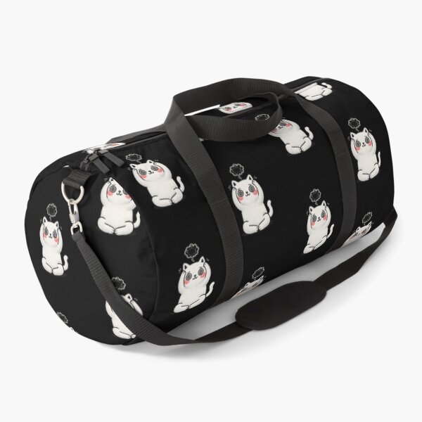 Item preview, Kawaii Anxious Cat Embroidery Design, Cute Chubby Anime Overthinking Cat designed and sold by ColorSplash123.