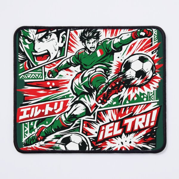 Item preview, Mexico Soccer Anime Graphic T-Shirt | El Tri Football Streetwear | Manga Style Futbol Design designed and sold by JonelCrafts.
