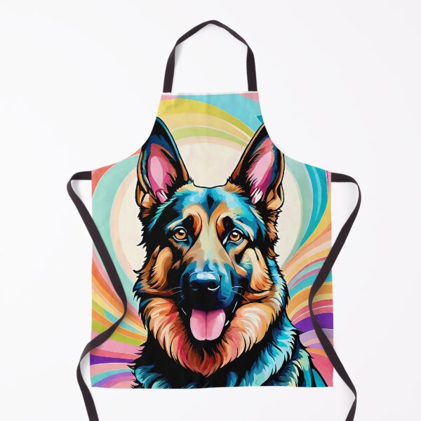 Artikelvorschau, Schäferhund Pop-Art Hundeporträt entworfen und verkauft von Steffani Lehmann.