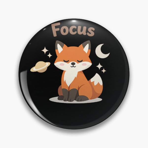 Item preview, Focus Fox – Cute Motivational Aesthetic Fox Design fo designed and sold by CosmicSplendor.
