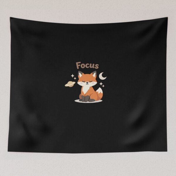 Item preview, Focus Fox – Cute Motivational Aesthetic Fox Design fo designed and sold by CosmicSplendor.