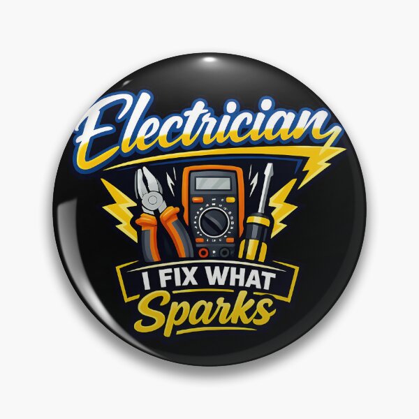 Item preview, Electrician I Fix What Sparks Funny Electrician Design designed and sold by TeeTimeTreasure.