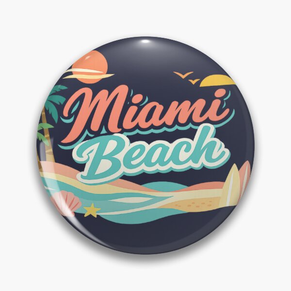 Item preview, Miami Beach designed and sold by Broken Antler Designs .