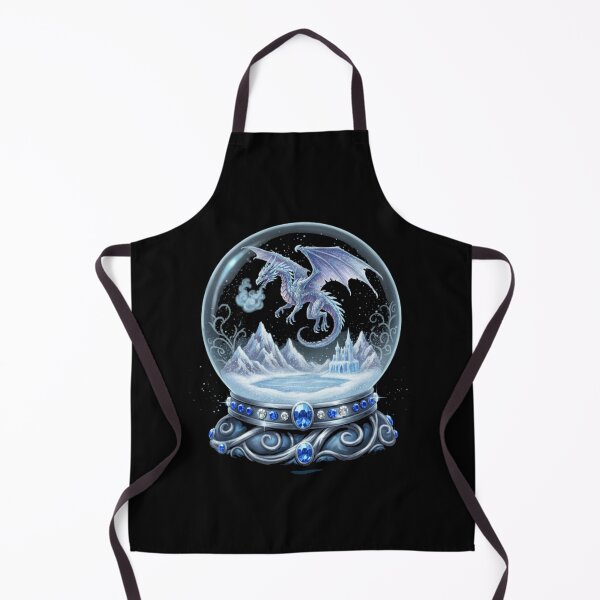 Item preview, Fantasy Dragon Snowglobe Whimsical Vector Art designed and sold by FiveBlessings.
