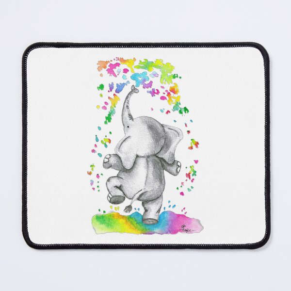 Item preview, Elephant Wishes of Colors Watercolor designed and sold by DesignsbyHope1.