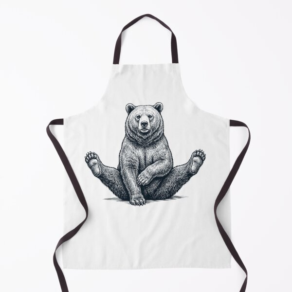 Item preview, Funny Bear Yoga Pose Animal Lover Meme designed and sold by DoodleTortle.