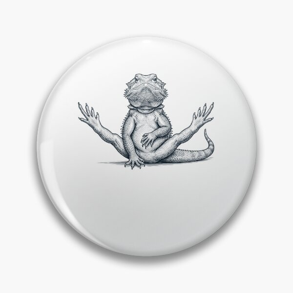 Item preview, Funny Bearded Dragon Yoga Pose Animal Lover Meme designed and sold by DoodleTortle.