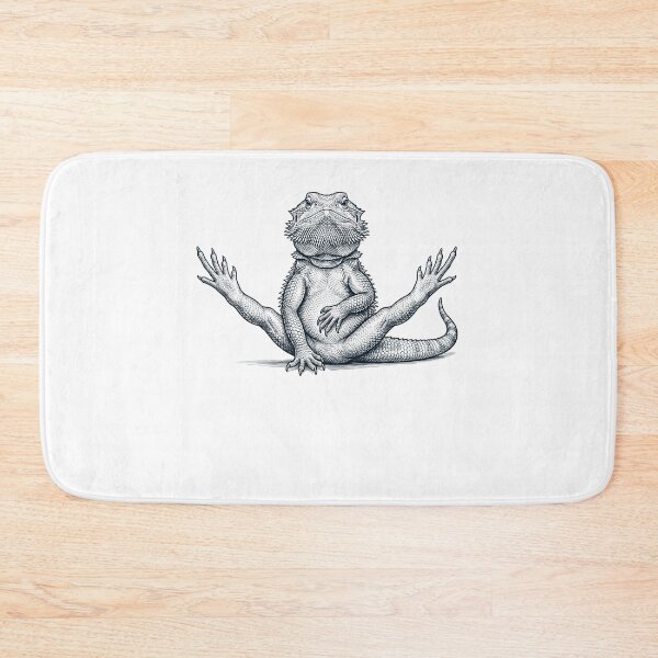 Item preview, Funny Bearded Dragon Yoga Pose Animal Lover Meme designed and sold by DoodleTortle.