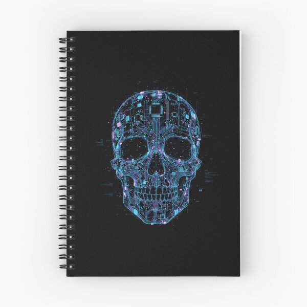Item preview, Cybernetic Circuit Board Skull Tech Art designed and sold by FiveBlessings.