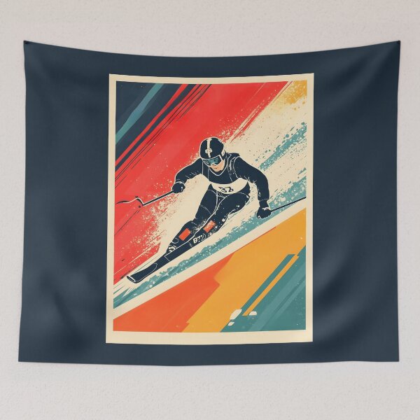 Item preview, Skier designed and sold by GoodOldVintage.
