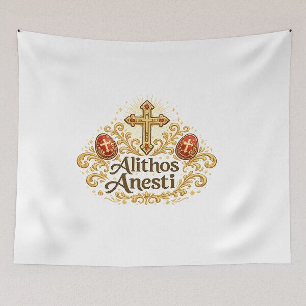 Item preview, Alithos Anesti Orthodox Easter Faith Design designed and sold by StyleLap.