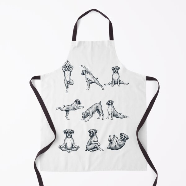 Item preview, Vintage Boxer Dog Yoga Poses Funny Meditation Dog Mom Lover designed and sold by DoodleTortle.