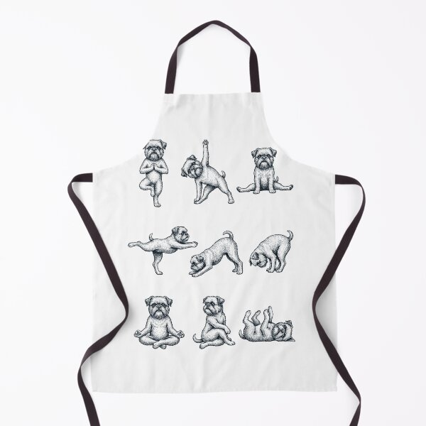 Item preview, Vintage Brussels Griffon Yoga Poses Funny Meditation Dog Mom Lover designed and sold by DoodleTortle.