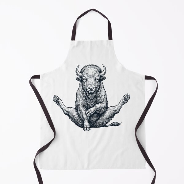 Item preview, Funny Buffalo Yoga Pose Animal Lover Meme designed and sold by DoodleTortle.