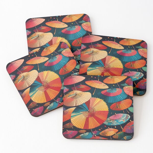 Item preview, Beautiful colorful Japanese umbrella art designed and sold by Photopat.