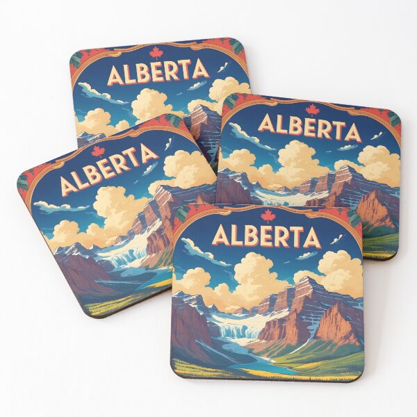 Item preview, Alberta Canada Vintage Travel Tourism 2 designed and sold by TravelersGems.