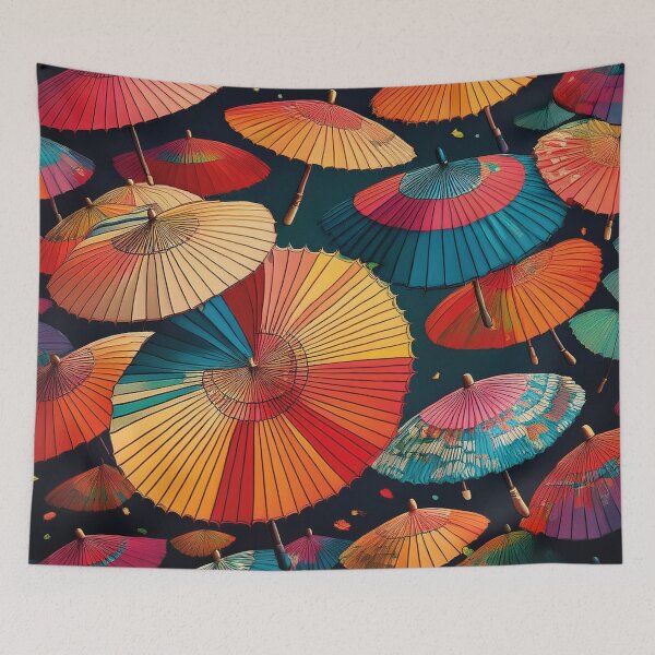 Item preview, Beautiful colorful Japanese umbrella art designed and sold by Photopat.
