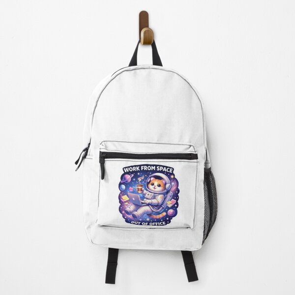 Item preview, Funny Astronaut Cat Work From Space Out of Office Sticker designed and sold by Dasts Cart.