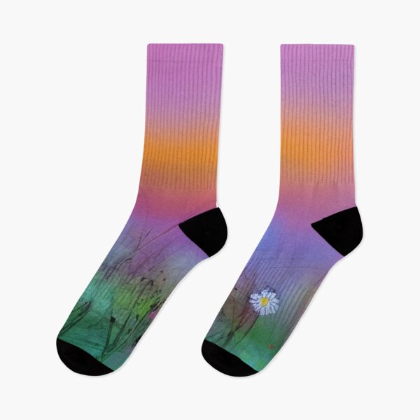Item preview, Abstract Meadow Dream with Daisy – Colorful Sunset Grass Art by FotoworldEdel designed and sold by FotoworldEdel.