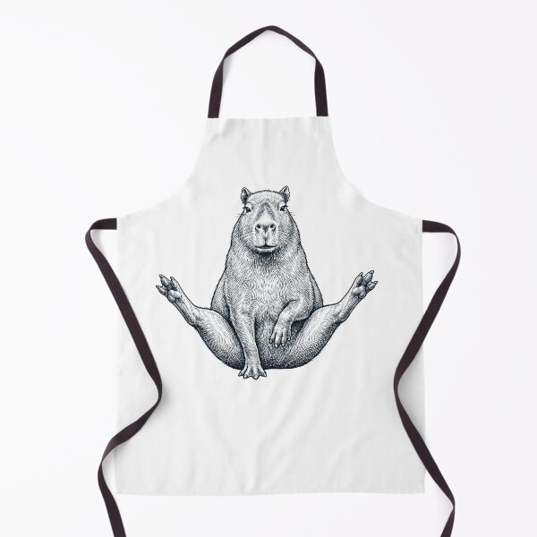 Item preview, Funny Capybara Yoga Pose Animal Lover Meme designed and sold by DoodleTortle.