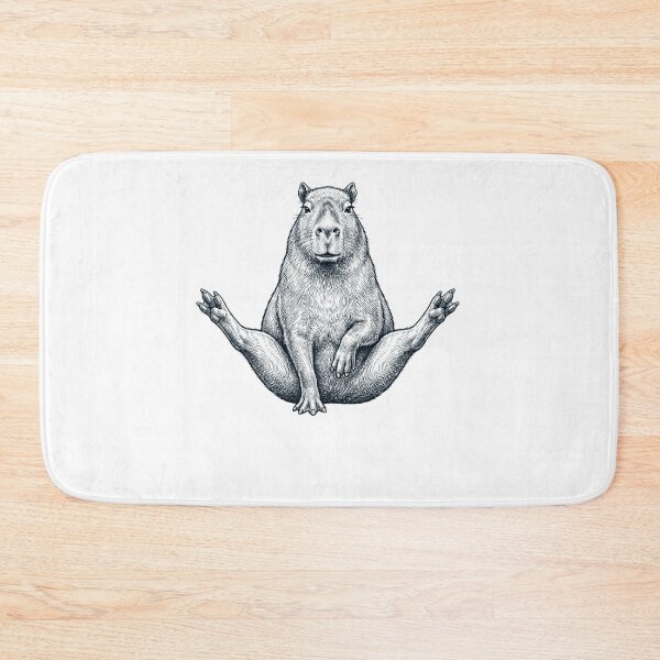 Item preview, Funny Capybara Yoga Pose Animal Lover Meme designed and sold by DoodleTortle.