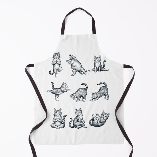 Item preview, Vintage Cat Yoga Poses Funny Meditation Animal Lover designed and sold by DoodleTortle.