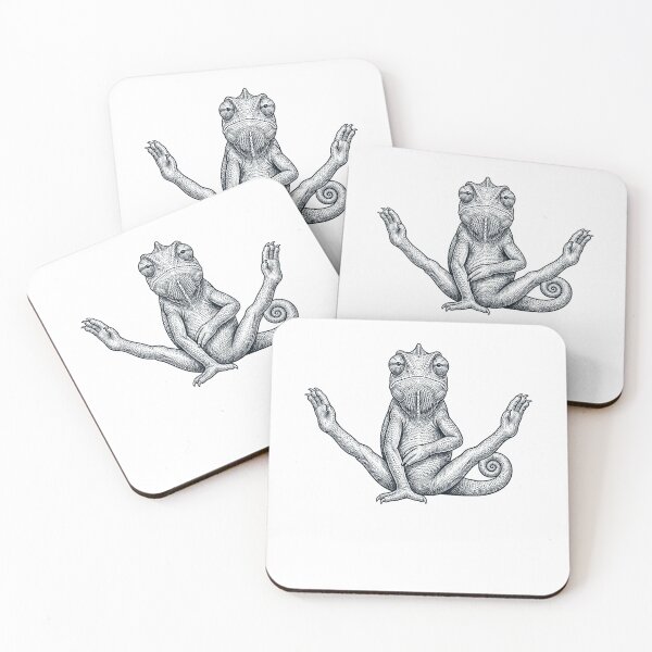 Item preview, Funny Chameleon Yoga Pose Animal Lover Meme designed and sold by DoodleTortle.