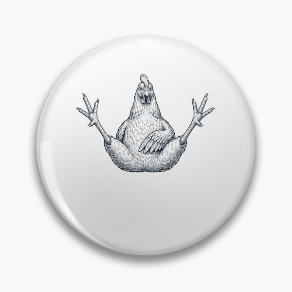 Item preview, Funny Chicken Yoga Pose Animal Lover Meme designed and sold by DoodleTortle.