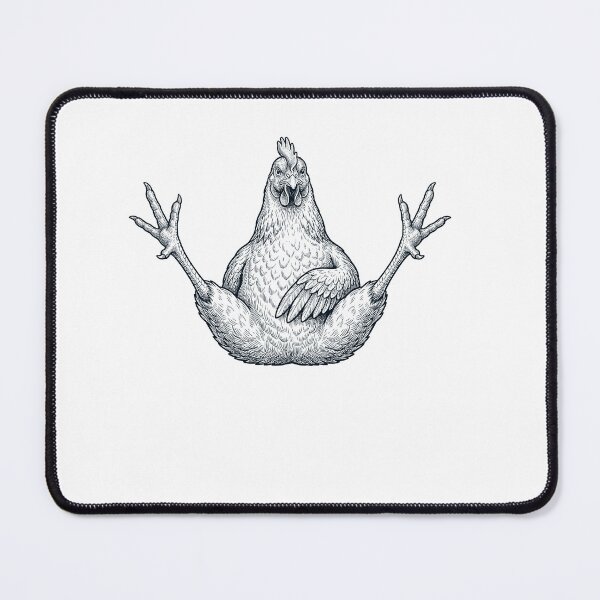 Item preview, Funny Chicken Yoga Pose Animal Lover Meme designed and sold by DoodleTortle.