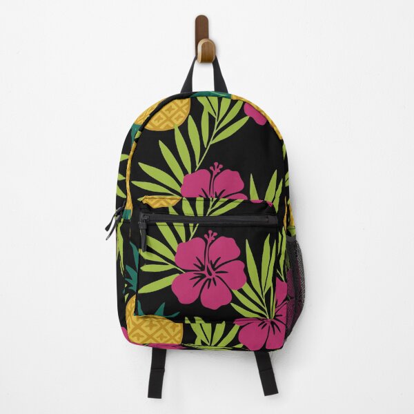 Item preview, Tropical Pineapple Hibiscus Leaves Seamless Pattern Print designed and sold by Gear Camel.