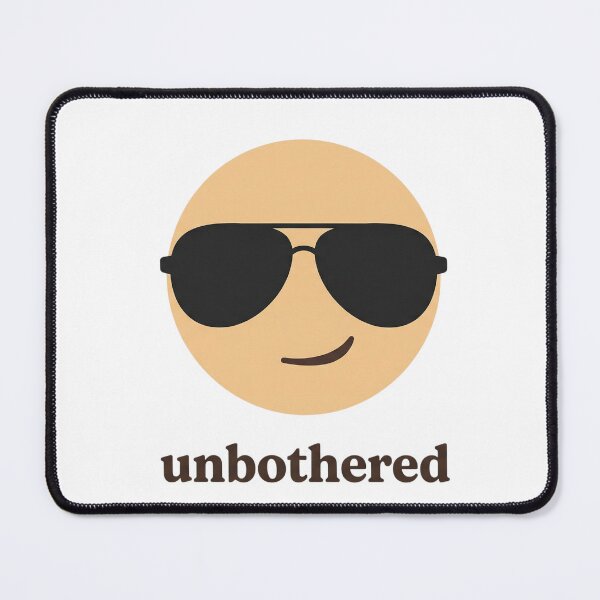 Item preview, Unbothered Quote - Cool Minimalist Smiley with Sunglasses designed and sold by Arts Paradise.