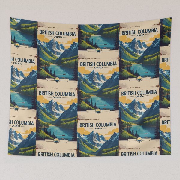 Item preview, British Columbia Canada Vintage Travel Tourism designed and sold by TravelersGems.