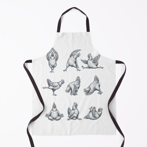 Item preview, Vintage Chicken Yoga Poses Funny Meditation Animal Lover designed and sold by DoodleTortle.