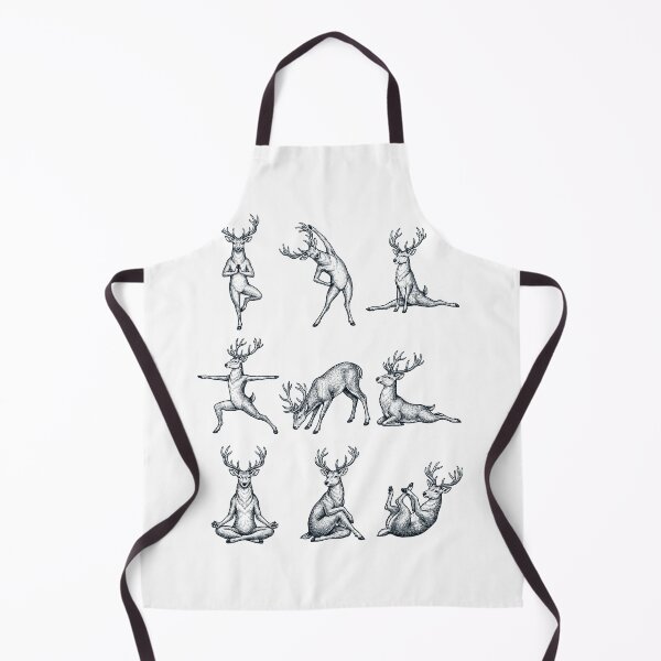 Item preview, Vintage Deer Yoga Poses Funny Meditation Animal Lover designed and sold by DoodleTortle.