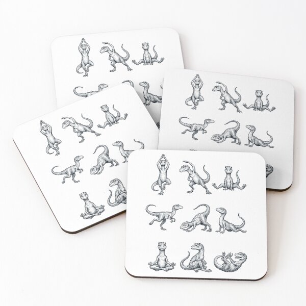 Item preview, Vintage Dinosaur Yoga Poses Funny Meditation Animal Lover designed and sold by DoodleTortle.