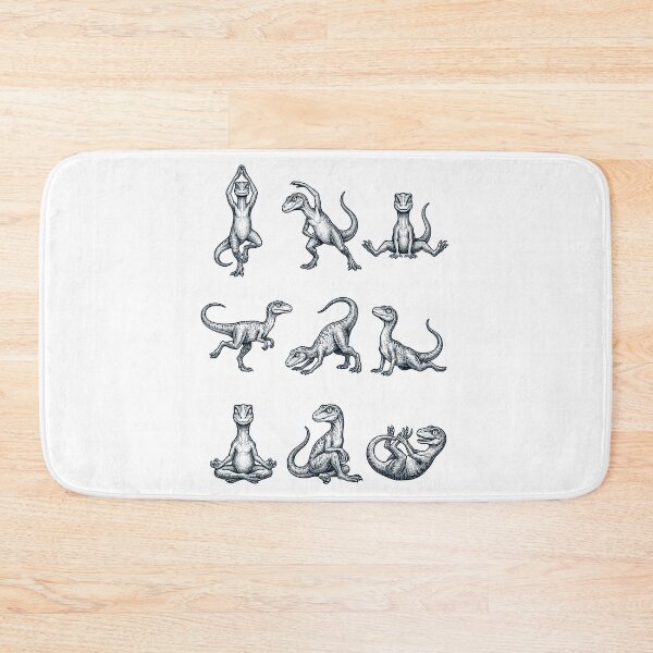 Item preview, Vintage Dinosaur Yoga Poses Funny Meditation Animal Lover designed and sold by DoodleTortle.