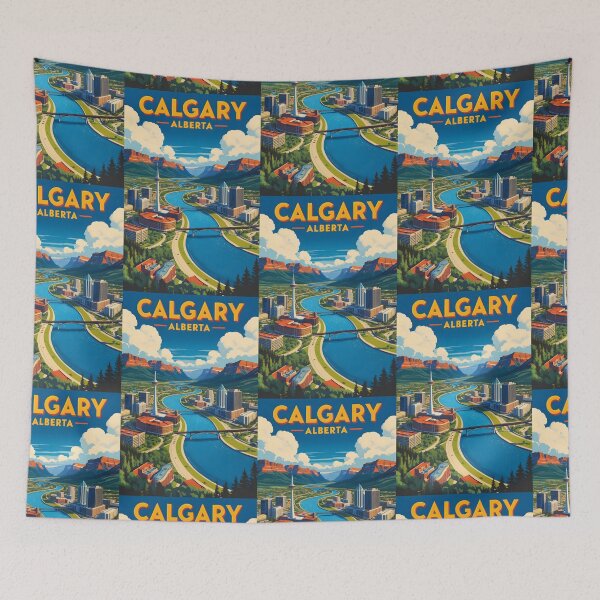 Item preview, Calgary Canada Vintage Travel Tourism 2 designed and sold by TravelersGems.