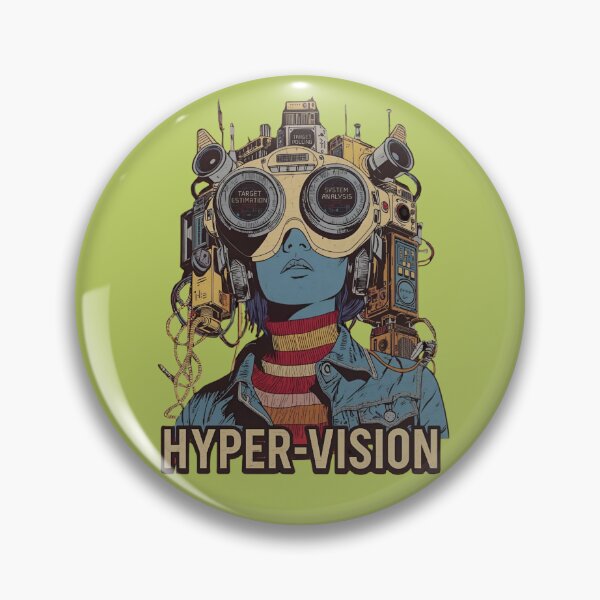 Item preview, Hyper-Vision: Retro Futuristic Cyberpunk Tech Girl designed and sold by VantagePrints.