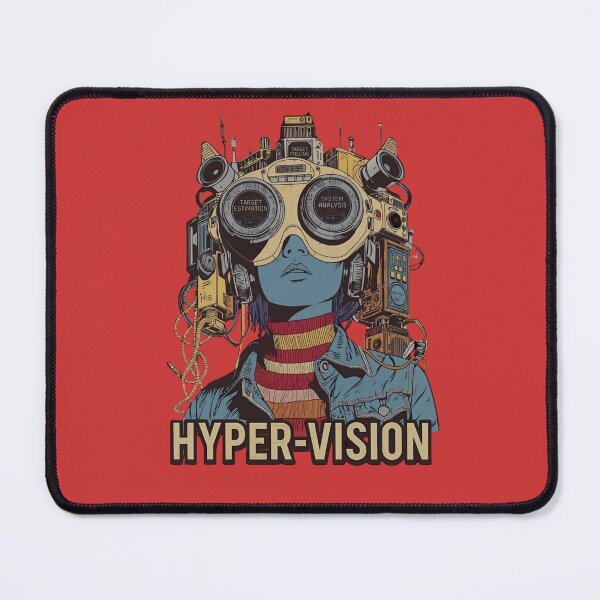 Item preview, Hyper-Vision: Retro Futuristic Cyberpunk Tech Girl designed and sold by VantagePrints.