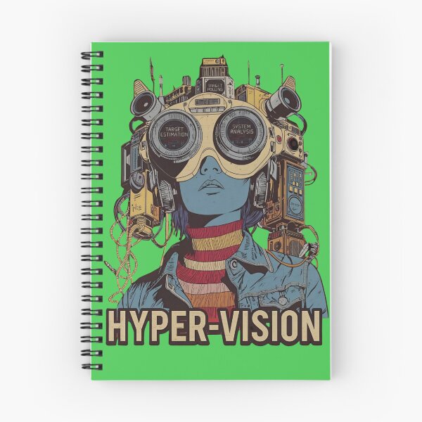 Item preview, Hyper-Vision: Retro Futuristic Cyberpunk Tech Girl designed and sold by VantagePrints.