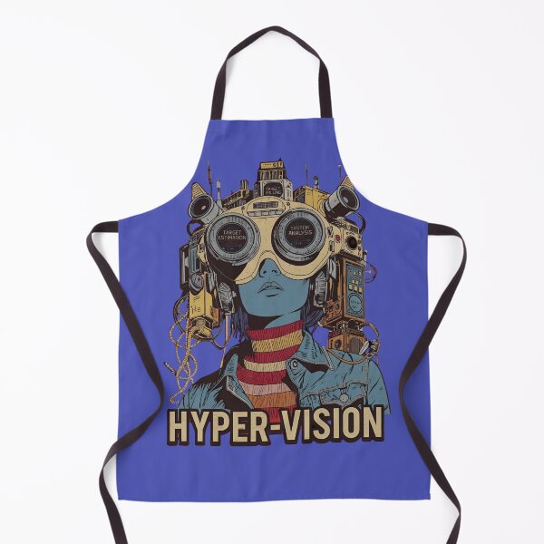 Item preview, Hyper-Vision: Retro Futuristic Cyberpunk Tech Girl designed and sold by VantagePrints.