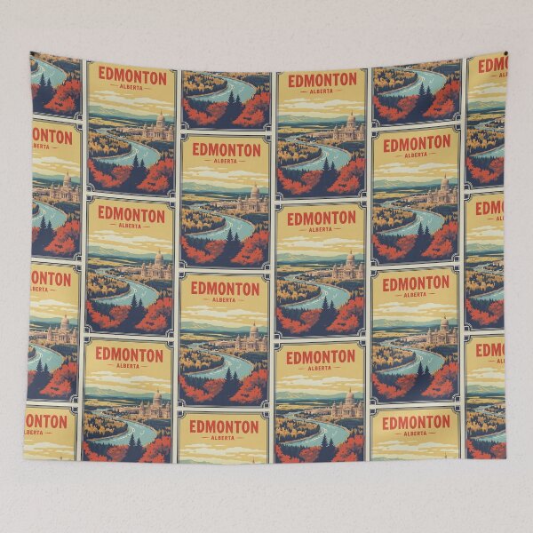 Item preview, Edmonton Canada Vintage Travel Tourism 2 designed and sold by TravelersGems.