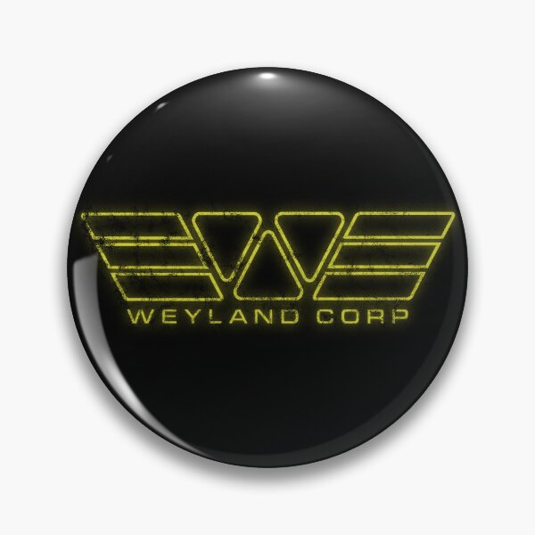 Item preview, Alien Weyland Corp Neon Yellow Logo Distressed designed and sold by Power Up Prints.