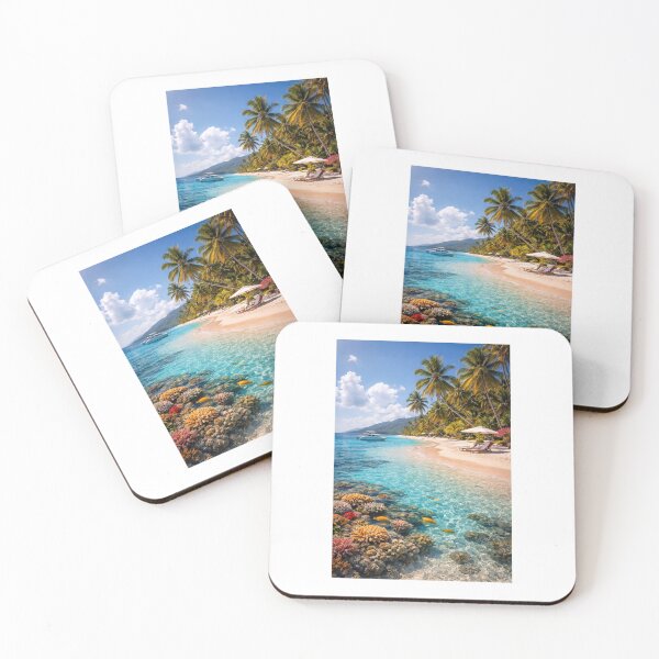 Item preview, Tropical Beach Paradise Crystal Clear Ocean View designed and sold by Bombom153.