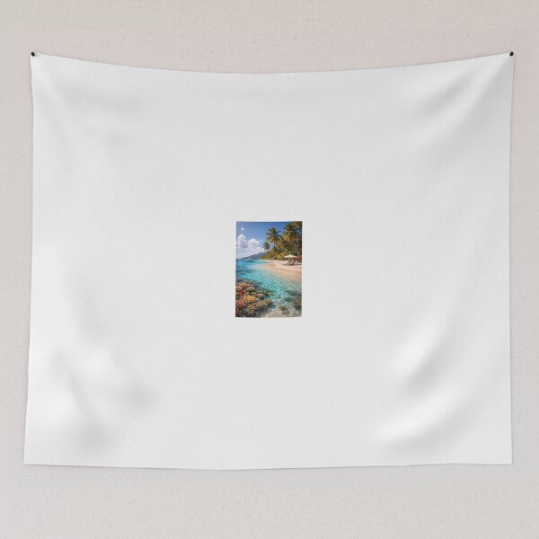 Item preview, Tropical Beach Paradise Crystal Clear Ocean View designed and sold by Bombom153.
