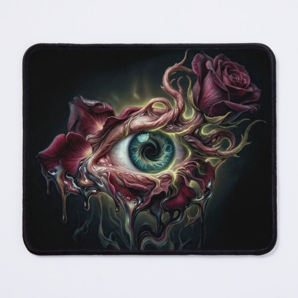 Item preview, Surreal Eye with Roses Dark Fantasy Art designed and sold by NecroScrolls.
