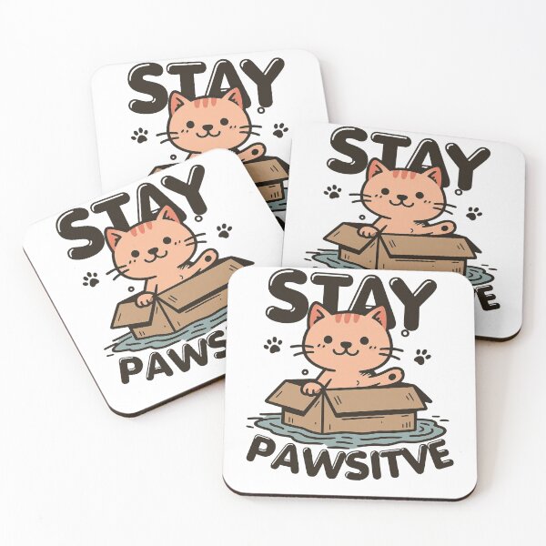 Item preview, Stay Pawsitive Floating Kitten – Cute Calm Cat in Water Design designed and sold by Region.