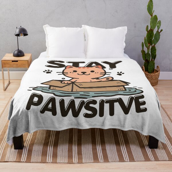Item preview, Stay Pawsitive Floating Kitten – Cute Calm Cat in Water Design designed and sold by Region.